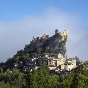 France, Tarn (81), Penne, village et château médiéval, haut lieu du catharisme